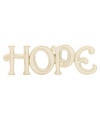 Put your thoughts into words with this inspirational figurine from Lenox. Crafted in gold-trimmed ivory porcelain, Hope fills your home with positivity and joy. Qualifies for Rebate