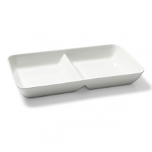 Exclusive to Bloomingdale's, this fine bone china server doubles your presentation with two distinct sections, perfect for offsetting colorful concoctions for a playful display. Exclusive to Bloomingdale's, this fine bone china server doubles your presentation with two distinct sections, perfect for offsetting colorful concoctions for a playful display.