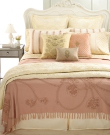 An elegant floral jacquard weave lends breathtaking opulence to this European sham from The Imperial collection.