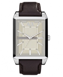 A classically handsome timepiece that fits in at work or at play, by AX Armani Exchange.