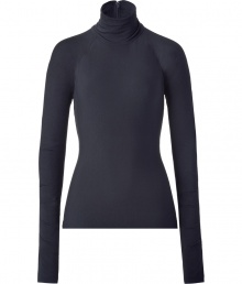 Classic anthracite turtleneck top - This versatile top is a must-have wardrobe staple - With an elegant silhouette, this top goes well with casual and dressed up looks - Pair with a pencil skirt and heels or skinny jeans and a fur vest Classic anthracite turtleneck top - This versatile top is a must-have wardrobe staple - With an elegant silhouette, this top goes well with casual and dressed up looks - Pair with a pencil skirt and heels or skinny jeans and a fur vest