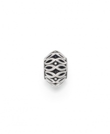 A sterling silver bead with a swirling infinity pattern for everlasting style. Donatella is a playful collection of charm bracelets and necklaces that can be personalized to suit your style! Available exclusively at Macy's. A sterling silver bead with a swirling infinity pattern for everlasting style. Donatella is a playful collection of charm bracelets and necklaces that can be personalized to suit your style! Available exclusively at Macy's.