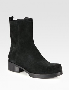 An effortlessly cool silhouette in luxurious Italian suede with a stacked heel and platform. Stacked heel, 1½ (40mm)Stacked platform, ¾ (20mm)Compares to a ¾ heel (20mm)Shaft, 7½Leg circumference, 10Suede upperSide zipLeather lining and solePadded insoleMade in Italy An effortlessly cool silhouette in luxurious Italian suede with a stacked heel and platform. Stacked heel, 1½ (40mm)Stacked platform, ¾ (20mm)Compares to a ¾ heel (20mm)Shaft, 7½Leg circumference, 10Suede upperSide zipLeather lining and solePadded insoleMade in Italy