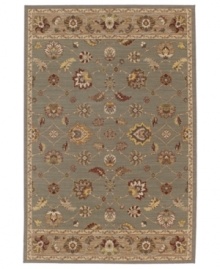 Intricate latticework is marked with antique-inspired florals and medallions in the Shropshire area rug from Karastan, offering a sophisticated, yet casual design for your floors.Crafted of rich New Zealand wool.