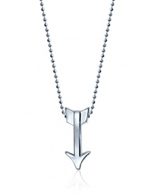 What's your sign? This beautifully rendered Arrow pendant necklace will help your stars align in polished sterling silver. What's your sign? This beautifully rendered Arrow pendant necklace will help your stars align in polished sterling silver.