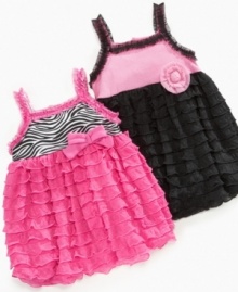 Get a little fancy. Put your special girl in pretty frills with one of these darling dresses from Baby Essentials.