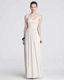 Exude understated elegance in this BCBGMAXAZRIA strapless maxi dress, cut in a clean, minimalist silhouette. Exude understated elegance in this BCBGMAXAZRIA strapless maxi dress, cut in a clean, minimalist silhouette.