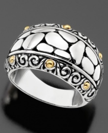 Worldy style by Effy Collection(tm). This beautiful ring features a spot design crafted in sterling silver. Size 7. Worldy style by Effy Collection(tm). This beautiful ring features a spot design crafted in sterling silver. Size 7.
