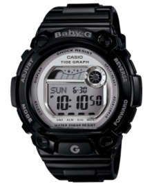 Hit the coast in style with this precise Tide Graph watch from Baby-G. Hit the coast in style with this precise Tide Graph watch from Baby-G.