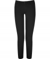 Polish off your sleek staple separates wardrobe with Korals black cigarette jeans, detailed with just the right amount of stretch for an ultra flattering fit - Classic five-pocket styling, zip fly, button closure, belt loops - Form-fitting, ankle length - Wear with oversized tops and statement ankle boots