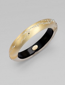 From the Lucite Star Dust Collection. A beautifully hand-crafted lucite design with a dazzling Swarovski crystal trail. Hand-crafted luciteSwarovski crystalsDiameter, about 2.3Hinged, magnetic closureMade in USA From the Lucite Star Dust Collection. A beautifully hand-crafted lucite design with a dazzling Swarovski crystal trail. Hand-crafted luciteSwarovski crystalsDiameter, about 2.3Hinged, magnetic closureMade in USA