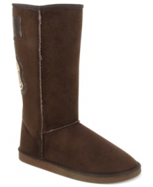 The epitome of comfort. With a faux-fur lining that's oh-so-warm, Dirty Laundry's Rock and Roll boots will be a cold-weather staple. One says Rock on the back, while the other says Roll. The epitome of comfort. With a faux-fur lining that's oh-so-warm, Dirty Laundry's Rock and Roll boots will be a cold-weather staple. One says Rock on the back, while the other says Roll.