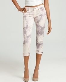 Update your summer denim with 7 For All Mankind's tie-dye jeans. These skinnies are a groovy way to do the season's color-denim trend. Update your summer denim with 7 For All Mankind's tie-dye jeans. These skinnies are a groovy way to do the season's color-denim trend.