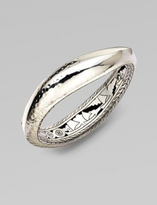 From the Palu Collection. A hammered texture adds interest to this femininely, chic design. Sterling silverDiameter, about 2¼Pusher clasp closureImported From the Palu Collection. A hammered texture adds interest to this femininely, chic design. Sterling silverDiameter, about 2¼Pusher clasp closureImported