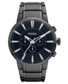 Smoky hues add intrigue to this handsome chronograph watch from Fossil. Smoky hues add intrigue to this handsome chronograph watch from Fossil.