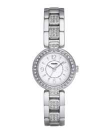 Links that shine make for a stunning watch to keep you on time, by Fossil. Links that shine make for a stunning watch to keep you on time, by Fossil.