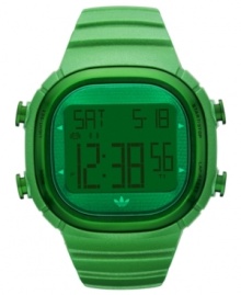 Sport some color this season with this streamlined digital watch from adidas.