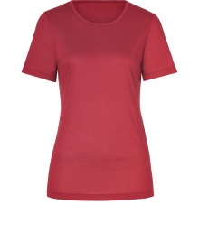A wardrobe staple detailed with just the right intensity of color, Jil Sanders pristine tee is as chic as it is versatile - Round neckline, short sleeves, contoured seaming - Form-fitting - Wear with a modern blazer, leather leggings and ankle boots A wardrobe staple detailed with just the right intensity of color, Jil Sanders pristine tee is as chic as it is versatile - Round neckline, short sleeves, contoured seaming - Form-fitting - Wear with a modern blazer, leather leggings and ankle boots