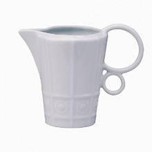 Modern in design with a raised circular pattern, made from French Limoges Porcelain. Dishwasher and microwave safe. Modern in design with a raised circular pattern, made from French Limoges Porcelain. Dishwasher and microwave safe.