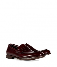 With their sleek bordeaux leather and clean, streamlined silhouette, these leather loafers from Paul Smith are a chic choice for finishing tailored looks - Rounded toe, stacked leather heel, slips-on - Pair with cashmere pullovers and tailored trousers With their sleek bordeaux leather and clean, streamlined silhouette, these leather loafers from Paul Smith are a chic choice for finishing tailored looks - Rounded toe, stacked leather heel, slips-on - Pair with cashmere pullovers and tailored trousers