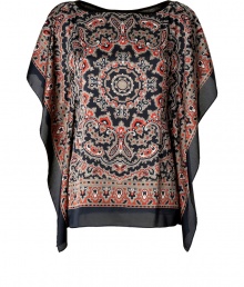 Finish cocktail looks on an optically appealing note in Steffen Schrauts opulent printed satin top - Wide neckline, draped short sleeves, longer draped sides - Loosely draped fit - Wear with slim fit trousers or a figure-hugging mini-skirt and heels Finish cocktail looks on an optically appealing note in Steffen Schrauts opulent printed satin top - Wide neckline, draped short sleeves, longer draped sides - Loosely draped fit - Wear with slim fit trousers or a figure-hugging mini-skirt and heels