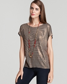 This Ella Moss metallic tee proves that even basics can be super glamorous. This Ella Moss metallic tee proves that even basics can be super glamorous.