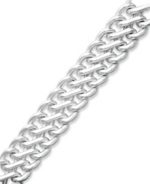 Trendy and chic. Giani Bernini's woven mesh bracelet is a must for every girl's jewelry collection. Set in sterling silver. Approximate length: 7 inches. Trendy and chic. Giani Bernini's woven mesh bracelet is a must for every girl's jewelry collection. Set in sterling silver. Approximate length: 7 inches.