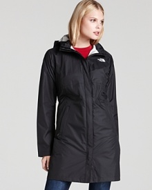 Beat rainy days with ease in this waterproof and breathable jacket, made with specialized HyVent® 2.5L fabric. A longer length and adjustable hood provide extra protection from cool-weather storms. Beat rainy days with ease in this waterproof and breathable jacket, made with specialized HyVent® 2.5L fabric. A longer length and adjustable hood provide extra protection from cool-weather storms.