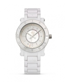Juicy Couture's brilliant bracelet watch is a shining example of timely style. Juicy Couture's brilliant bracelet watch is a shining example of timely style.