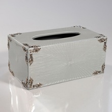 Elaborate, elegant bath accessories for the traditional home, hand-enameled with antique silver accents. Elaborate, elegant bath accessories for the traditional home, hand-enameled with antique silver accents.