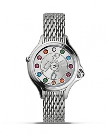 Fendi Crazy Carats Diamond and Topaz Stainless Steel Watch, 38mm