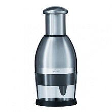 This super-efficient Rösle chopper takes on vegetables, onions, nuts, garlic-whatever's on the menu-in space-saving style. This super-efficient Rösle chopper takes on vegetables, onions, nuts, garlic-whatever's on the menu-in space-saving style.