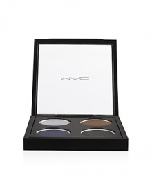 Play up your own aesthetic with an Eye Shadow quad inspired by arrestingly avant-garde art moments. Features shades Feather Pink, Angel Flame, Gravel & Chamomile. Play up your own aesthetic with an Eye Shadow quad inspired by arrestingly avant-garde art moments. Features shades Feather Pink, Angel Flame, Gravel & Chamomile.