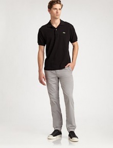 Made from soft cotton and for everyday wear, these slouchy pants feature a bevy of pockets.Five-pocket styleZip flyCoin pocketFront slash pocketsBack welt pocketsBelt loopsInseam, about 31CottonMachine washMade in USA Made from soft cotton and for everyday wear, these slouchy pants feature a bevy of pockets.Five-pocket styleZip flyCoin pocketFront slash pocketsBack welt pocketsBelt loopsInseam, about 31CottonMachine washMade in USA