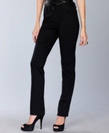 Chic with a contoured fit that hugs your curves, INC's stretch knit pants mimic the styling of your favorite jeans but with a more refined look that works for day or night. Chic with a contoured fit that hugs your curves, INC's stretch knit pants mimic the styling of your favorite jeans but with a more refined look that works for day or night.