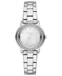 Simple sophistication shines on this DKNY steel watch.