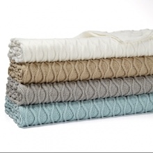 Hudson Park Ogee Knit Throw, 50 x 70 Hudson Park Ogee Knit Throw, 50 x 70