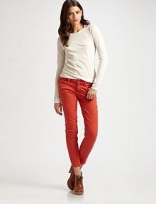 Airy cotton design hits below the hips for a look and feel that's casual-cool. Crewneck Long sleeves Longer length hits below the hips Cotton Machine wash Imported Airy cotton design hits below the hips for a look and feel that's casual-cool. Crewneck Long sleeves Longer length hits below the hips Cotton Machine wash Imported