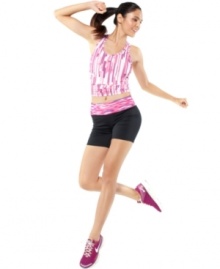 Designed to move with you, this Ideology tank top is a workout essential. The modern abstract print makes it cute enough to wear outside of the gym, too! Designed to move with you, this Ideology tank top is a workout essential. The modern abstract print makes it cute enough to wear outside of the gym, too!