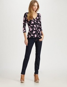 EXCLUSIVELY AT SAKS.COM. Gorgeous silk jersey wraps around the body for a flattering, feminine fit.V necklineCrossover frontThree-quarter sleevesSelf-beltAbout 25 from shoulder to hemSilkDry cleanImportedModel shown is 5'9 (175cm) wearing US size 4.OUR FIT MODEL RECOMMENDS ordering true size. EXCLUSIVELY AT SAKS.COM. Gorgeous silk jersey wraps around the body for a flattering, feminine fit.V necklineCrossover frontThree-quarter sleevesSelf-beltAbout 25 from shoulder to hemSilkDry cleanImportedModel shown is 5'9 (175cm) wearing US size 4.OUR FIT MODEL RECOMMENDS ordering true size.