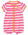 Your little butterfly will be ready for the sun in this adorable bodysuit with embroidery details from Carter's. Has snaps at front and leg openings for easy changes.