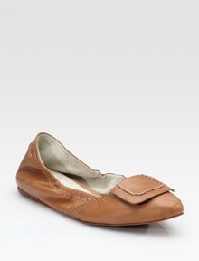 Super-soft leather defined by detailed stitching and elastic siding for added comfort. Pointed toe Leather lining and sole Padded insole ImportedOUR FIT MODEL RECOMMENDS ordering one size up as this style runs small. Super-soft leather defined by detailed stitching and elastic siding for added comfort. Pointed toe Leather lining and sole Padded insole ImportedOUR FIT MODEL RECOMMENDS ordering one size up as this style runs small.