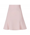 With a sweet shade of pink and feminine ruffled hemline, Emilio Puccis wool-crepe skirt lends a romantic accent to your tailored daytime look - Hidden side zip, flared hemline - Fitted and flared silhouette - Wear with heels and bright print tops