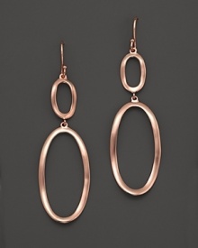 Organic and bold, these rose gold link earrings shine with your every move. By Ippolita. Organic and bold, these rose gold link earrings shine with your every move. By Ippolita.
