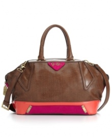 Which style suit you best? The Cosmopolitan satchel by Jessica Simpson features a seasonless satchel silhouette and is offered in a variety of colors and textures, leaving you to decide which best expresses your personal style. Which style suit you best? The Cosmopolitan satchel by Jessica Simpson features a seasonless satchel silhouette and is offered in a variety of colors and textures, leaving you to decide which best expresses your personal style.