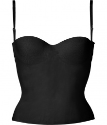 Add instant sex appeal to your cocktail party look with this d?colletage-enhancing corset from La Perla - Underwire, padded cups, adjustable wide-set straps, fitted silhouette, back seaming details and hook and eye closure - Pair with a slinky evening dress, or under an oversized blazer Add instant sex appeal to your cocktail party look with this d?colletage-enhancing corset from La Perla - Underwire, padded cups, adjustable wide-set straps, fitted silhouette, back seaming details and hook and eye closure - Pair with a slinky evening dress, or under an oversized blazer