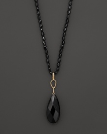 Onyx lentils add rich texture to 14K yellow gold. By Nancy B. Onyx lentils add rich texture to 14K yellow gold. By Nancy B.