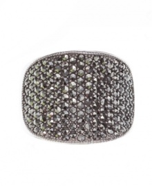 Marvelous marcasite! Get noticed in this stunning sterling silver marcasite and crystal-accented ring from Judith Jack. Size 7. Marvelous marcasite! Get noticed in this stunning sterling silver marcasite and crystal-accented ring from Judith Jack. Size 7.