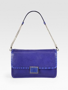 EXCLUSIVELY AT SAKS. A luxurious python-embossed leather trimmed style with a convenient detachable strap and a sleek design.Detachable shoulder strap, 10 dropPush-lock flap closureOne inside zip pocketTwo inside open pocketsFully lined12W X 7H X 3DImported EXCLUSIVELY AT SAKS. A luxurious python-embossed leather trimmed style with a convenient detachable strap and a sleek design.Detachable shoulder strap, 10 dropPush-lock flap closureOne inside zip pocketTwo inside open pocketsFully lined12W X 7H X 3DImported