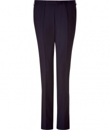 Inject urbane sophistication to your workweek style with these luxe wool pinstripe pants from Baldessarini - Flat front, seaming detail, on-seam pockets, back welt pockets with buttons, slim fit - Style with a matching blazer, a printed button down, and classic lace up brogues Inject urbane sophistication to your workweek style with these luxe wool pinstripe pants from Baldessarini - Flat front, seaming detail, on-seam pockets, back welt pockets with buttons, slim fit - Style with a matching blazer, a printed button down, and classic lace up brogues